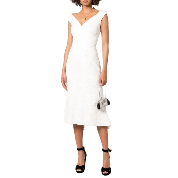 Tadashi Shoji Jacquard Midi Dress - Picture 5 of 6